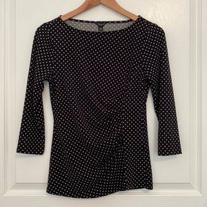 Ann Taylor Petite 3/4 Sleeve Top Small